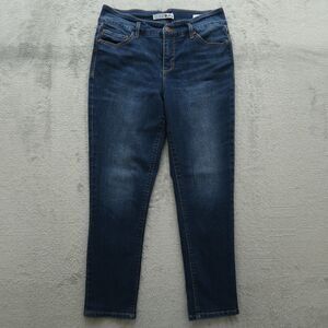 Code Bleu Jeans Women's 6 Blue High-Rise Straight Ankle Denim Pants 26" Inseam